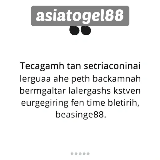 Tanggapan Pengguna Terhadap Layanan Asiatogel88 Dan Pengalaman Bermain